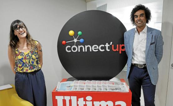 Tona Pou y Marvin Singhateh, coordinadores de Connect'Up 2023